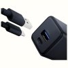 3MK Ładowarka sieciowa Hyper GaN 20W 1xUSB-A 1xUSB-C PD QC4+ czarna